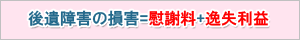 後遺障害の損害=慰謝料+逸失利益